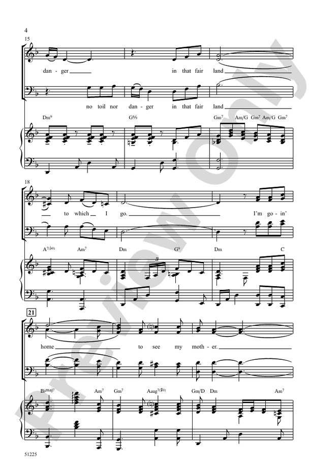 Poor Wayfaring Stranger: SATB Choral Octavo - Digital Sheet Music Download