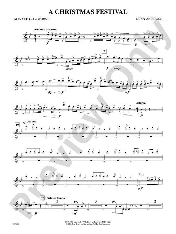 Sax Music Scores