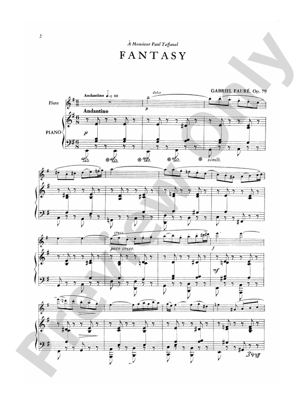 Fauré: Fantasy, Op. 79