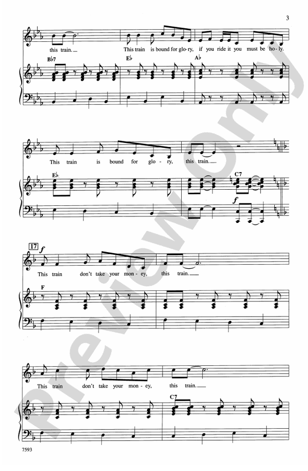 This Train Goes Marching In 2Part Choral Octavo Digital Sheet Music