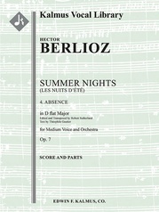 Summer Nights, Op. 7 (Les nuits d'ete): 4. Absence (transposed in Db)