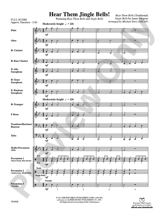 Ouça-os Jingle Bells!: Partitura: ConcertoOuça-os Jingle Bells!: Partitura: Concerto  