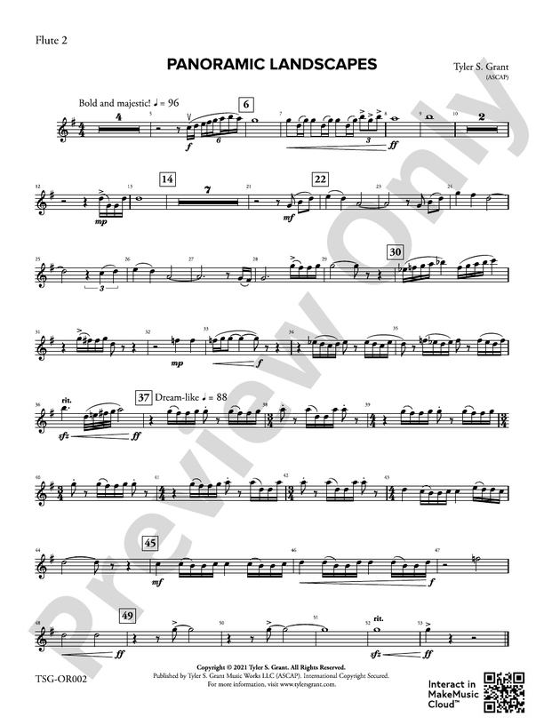 Panoramic Landscapes: 2nd Flute: 2nd Flute Part - Digital Sheet Music ...