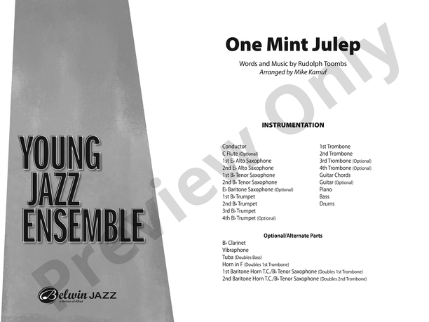 One Mint Julep: Score