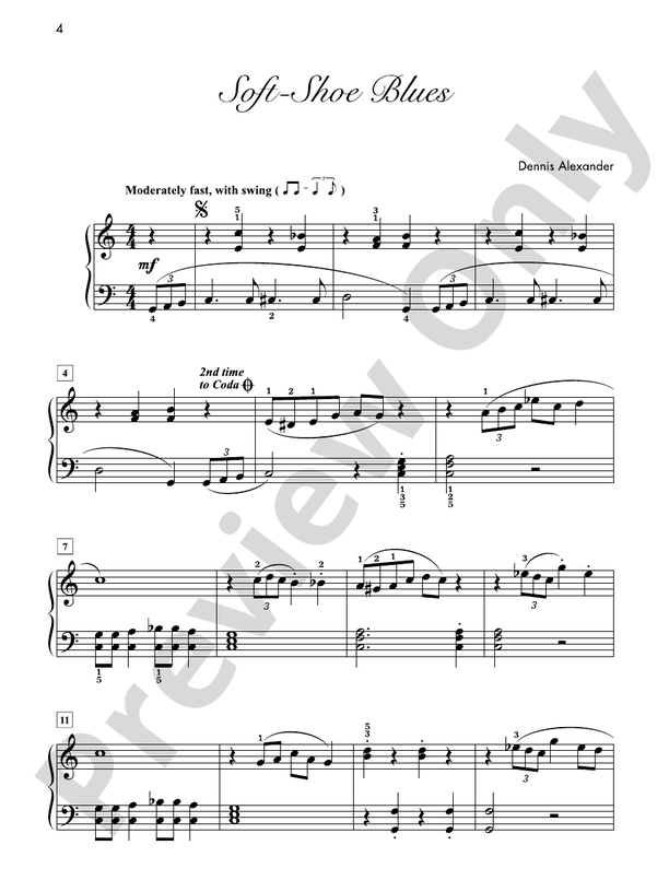 Soft-Shoe Blues - Piano Solo