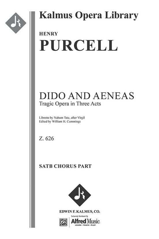 Sheet　Purcell　Aeneas,　Henry　Dido　626:　Z.　and　Music