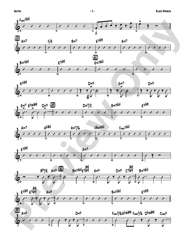 Black Orpheus: Guitar: Guitar Part - Digital Sheet Music Download