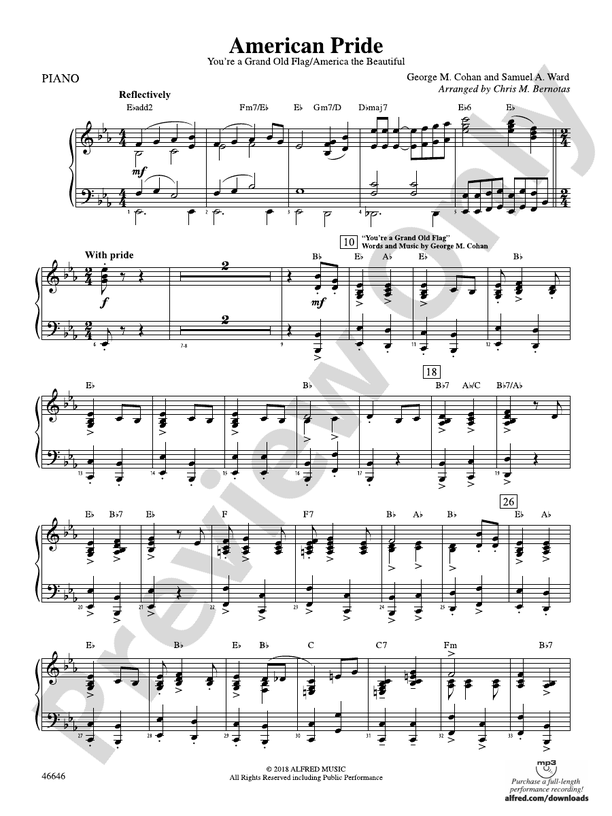 American Pride: Piano Accompaniment