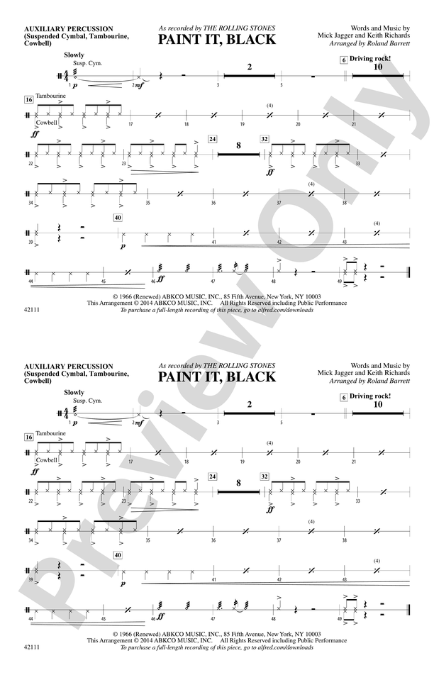 Paint It Black: 2nd B-flat Trumpet