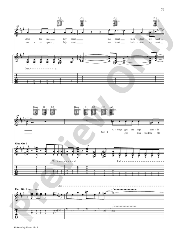 MOTLEY CRUE - COMPLETE (45 SONGS) - GUITAR TAB (ELECTRONIC