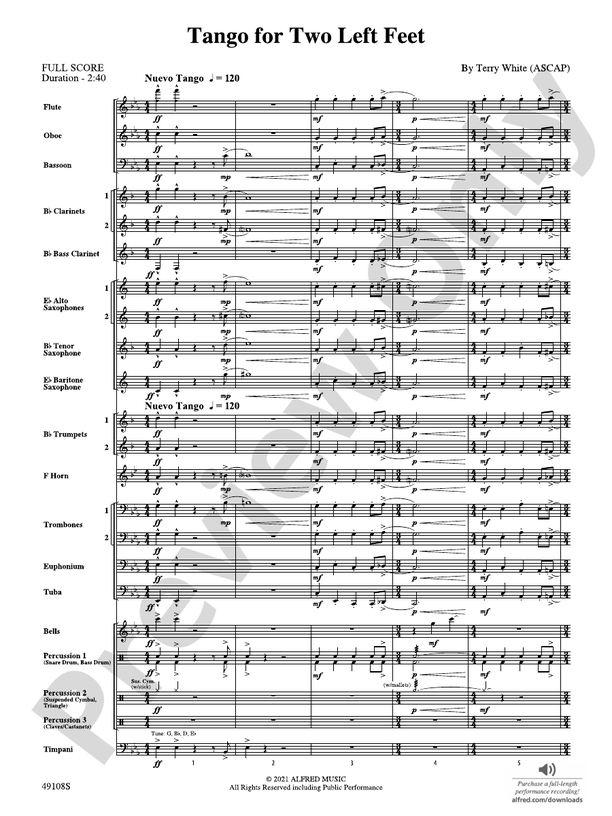 TANGO FOR TWO 楽譜 TANGO FOR TWO 楽譜