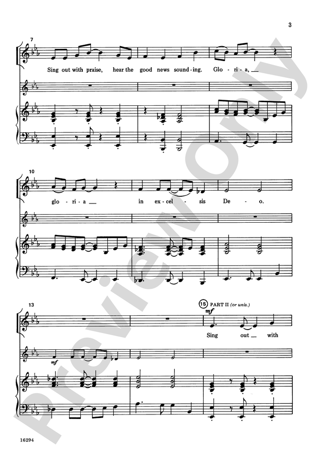 Sing Out With Praise 2 Part Choral Octavo Sally K Albrecht Digital Sheet Music Download 0598