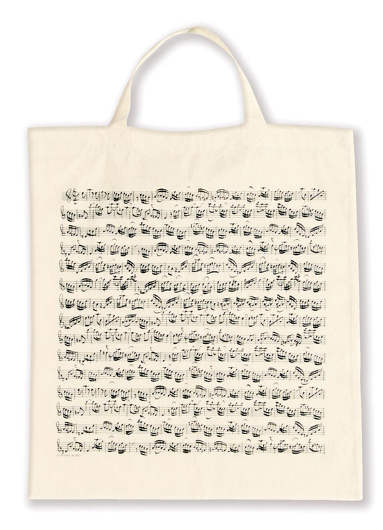 Tote Bag: Sheet Music (White)