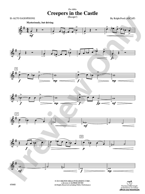Creepers in the Castle Eflat Alto Saxophone Eflat Alto Saxophone