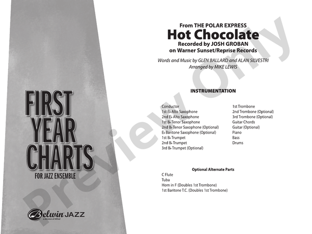 Hot Chocolate (from The Polar Express): Score