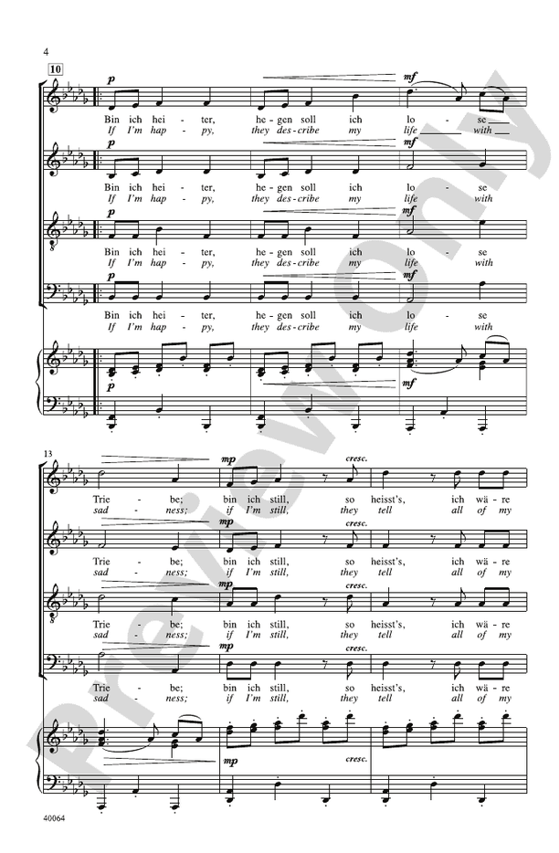 Liebeslieder Walzer Op.52 Di Brahms - Spartito Per Coro E Pianoforte | Partitura Musicale Classica