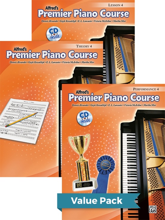 Premier Piano Course, Lesson, Theory & Performance 4 2012 (Value Pack)