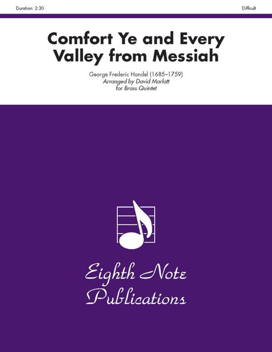 Comfort Ye And Every Valley From Messiah Brass Quintet Score