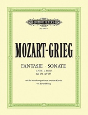 Fantasia & Sonata for Piano in C minor K475/457 with 2nd Pno. Part by Edv. Grieg
