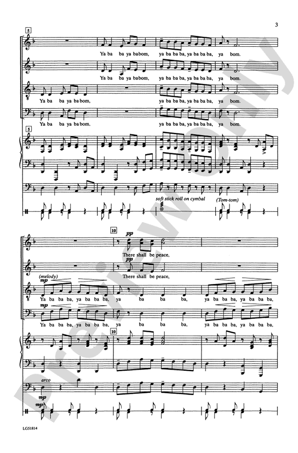 Ya Ba Bom: SATB Choral Octavo - Digital Sheet Music Download