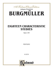 Burgmüller: Eighteen Characteristic Studies, Op. 109