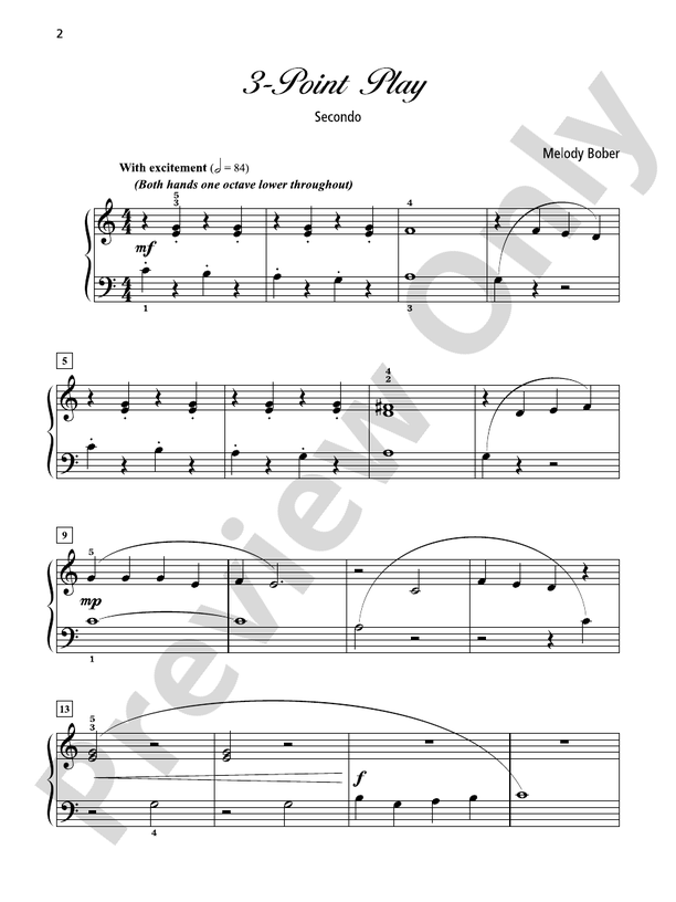 Grand Duets for Piano, Book 2: 8 Elementary Pieces for One Piano, Four Hands