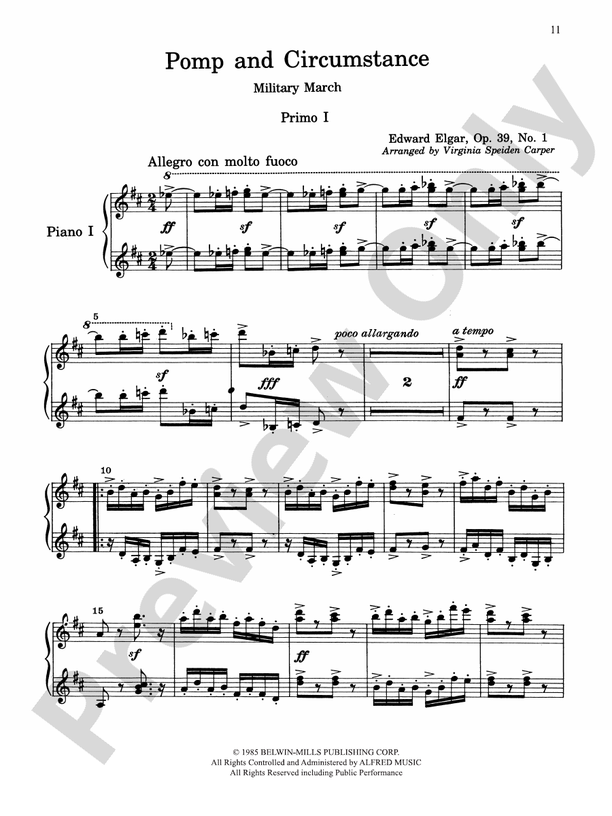 7 Classical Favorites Arranged for Two Pianos, Eight Hands - Piano Quartet