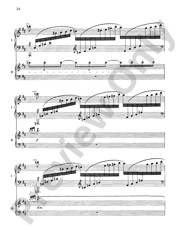 Fantaisie-tableaux (Suite No. 1), Opus 5 - II. La nuit, l'amour - Piano Duo (2 Pianos, 4 Hands)