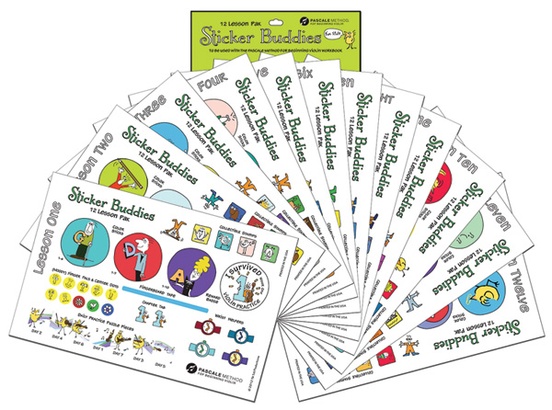 The Pascale Method for Beginning Violin: Sticker Buddies 12 Lesson Pak