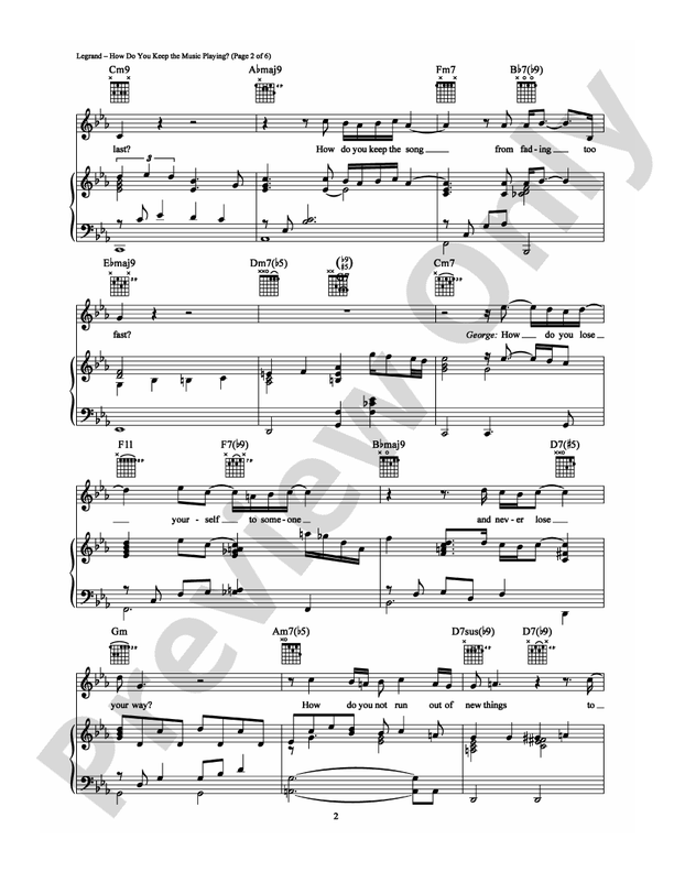 How Do You Keep the Music Playing?: Piano/Vocal/Chords: George Michael -  Digital Sheet Music Download