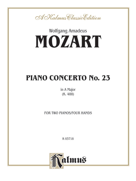 Mozart: Piano Concerto No. 23 in A Major, K. 488: Piano Duo (2
