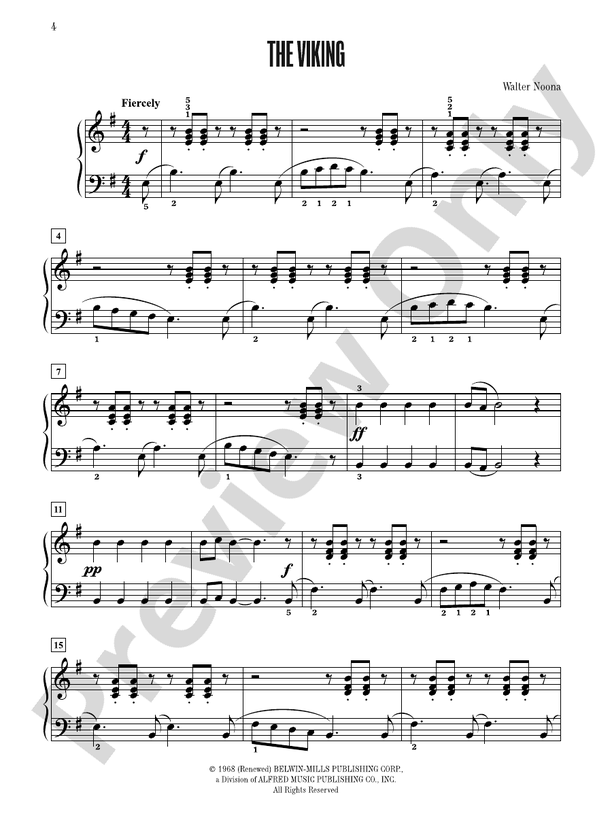 The Viking - Piano Solo