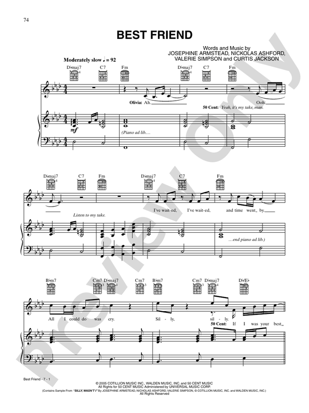 Kill My Mind - Easy Piano - Digital Sheet Music