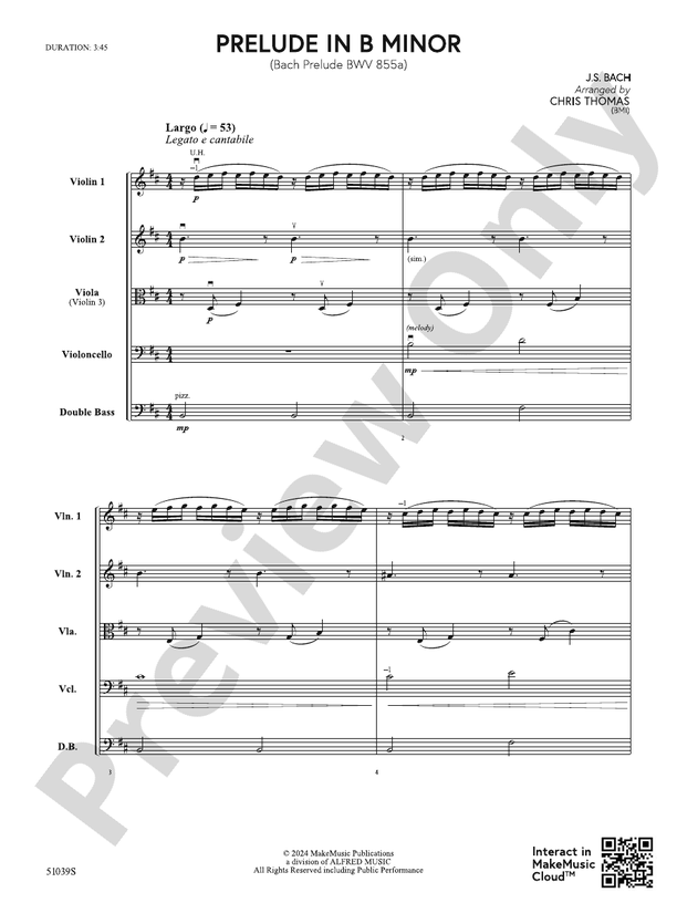 Prelude in B Minor