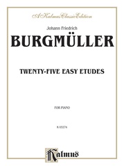 0343　No.3103　BURGMULLER　18 CHARACTERISTI Friedrich Burgmuller Op. 109 Eighteen Characteristic Studies