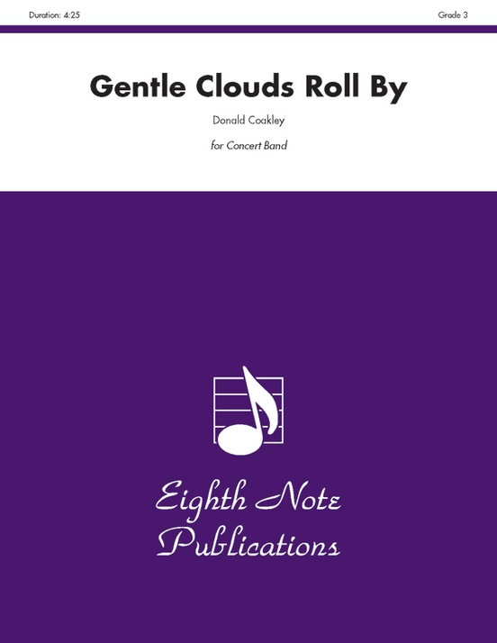 Gentle Clouds Roll By Concert Band Conductor Score Parts