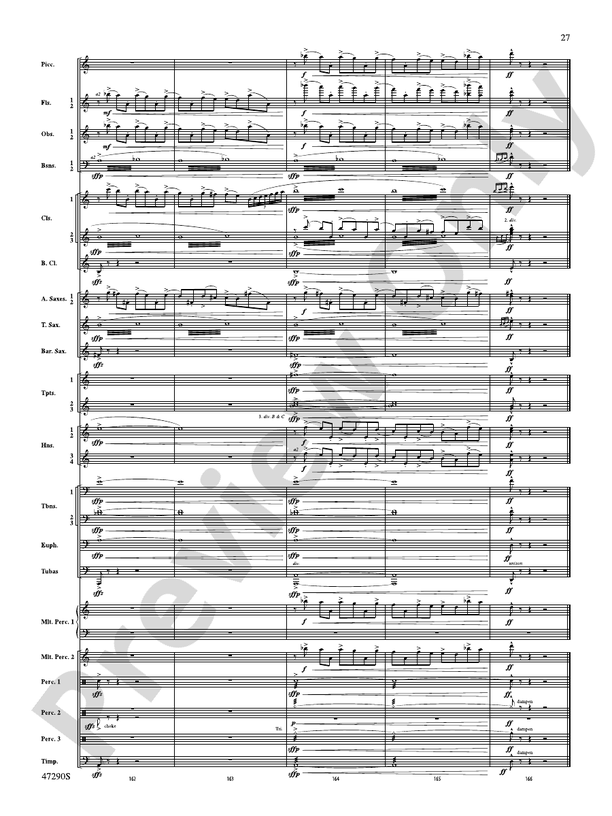 Hypnotic Memories: Concert Band Conductor Score & Parts: Rossano