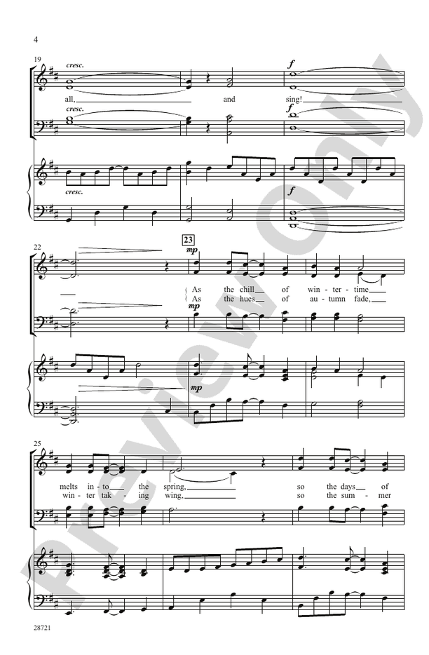 Seasons (A Choral Song Cycle) SATB Choral Octavo Andy Beck Digital