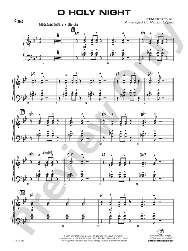 O Holy Night Sheet Music, with a Step by Step Chord Theory Lesson!