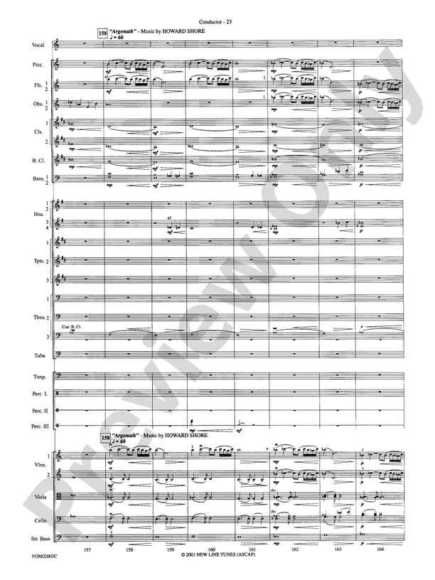 The Lord of the Rings: The Fellowship of the Ring, Symphonic Suite from