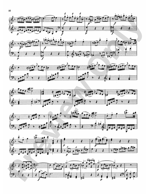 Mozart Sonatas (Urtext) Sonata in F Major, K. 280 Part Digital Sheet Music Download