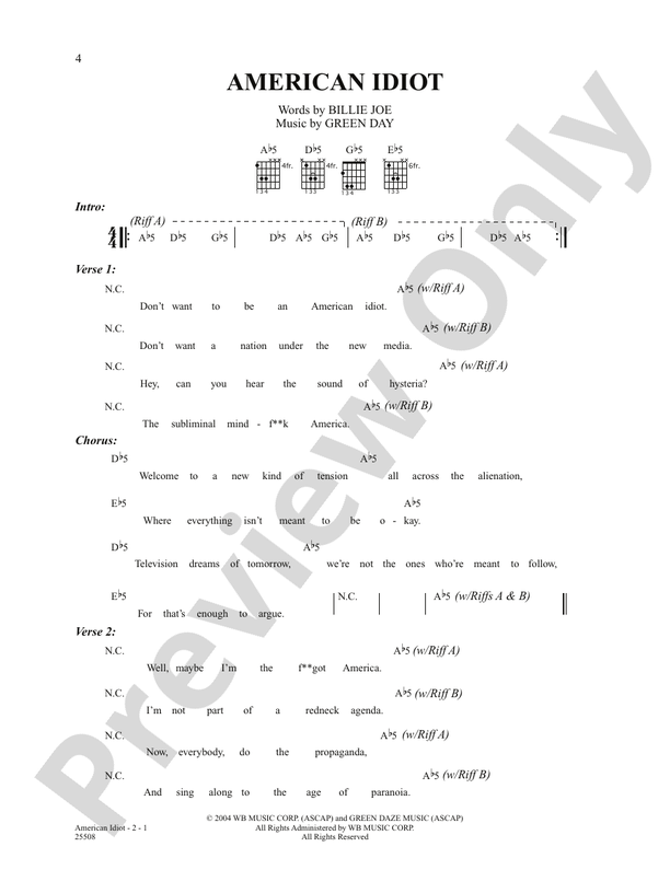 Guitar Flash 3 - American Idiot - Green Day Expert Record 31310 