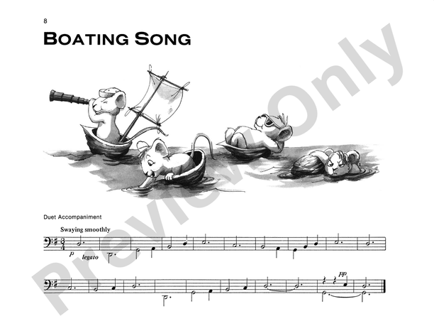 Boating Song - Piano Solo (with Optional Duet Accompaniments)