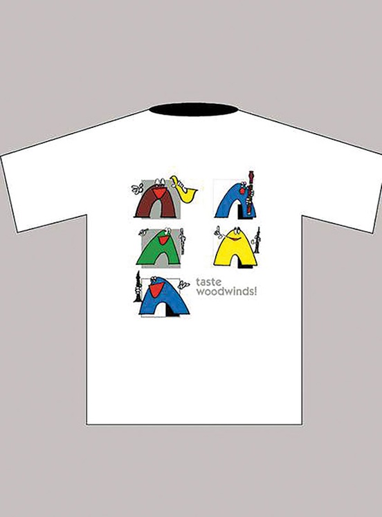 Taste Woodwinds! T-Shirt: White (Children's Large)