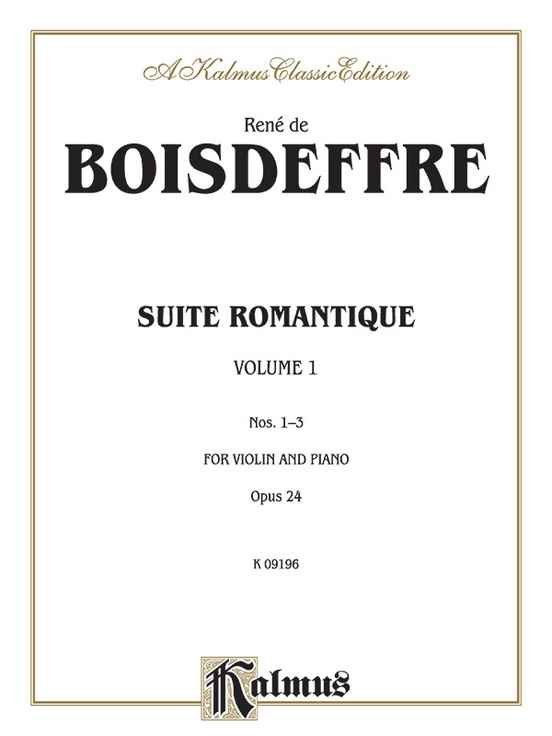 Suite Romantique, Opus 24, Nos. 1-3