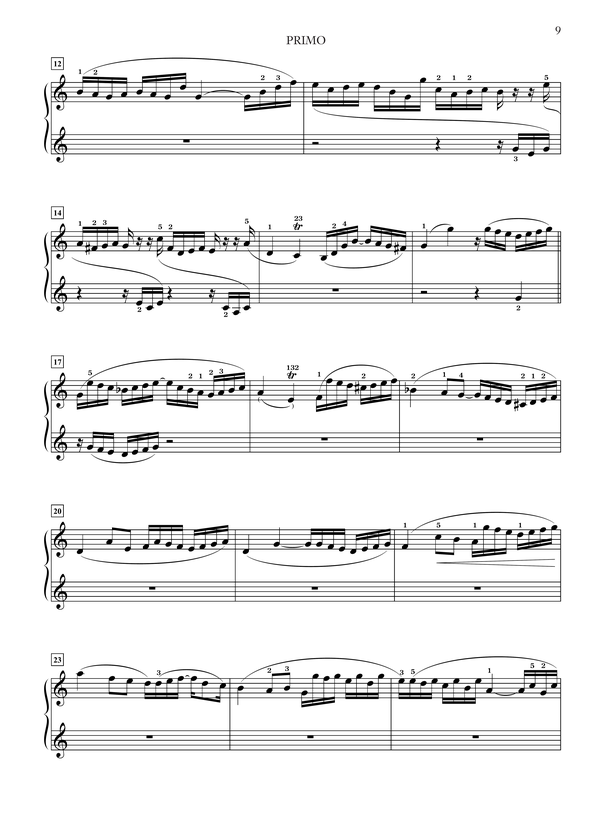 Schumann: Six Etudes in Canon Form, Opus 56 - Piano Duet (1 Piano, 4 Hands)