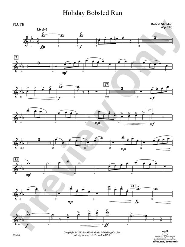 Holiday Bobsled Run: Flute