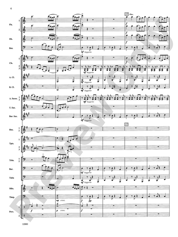 Sailing Songs Concert Band Conductor Score & Parts Elliot Del