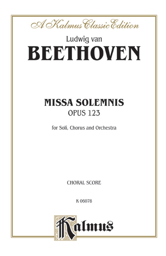 Missa Solemnis, Opus 123