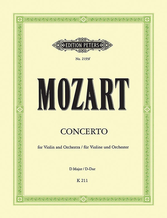 Violin Concerto No. 2 in D K211 (Edition for Violin and Piano) Violin